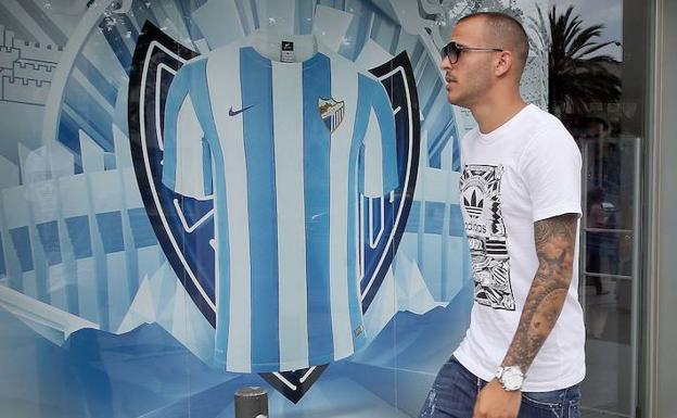 Sandro, el día de su llegada a Málaga.
