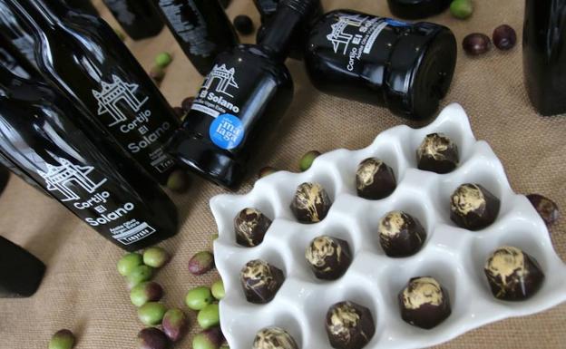 AOVEs de Cortijo El Solano y bombones elaborados con ellos