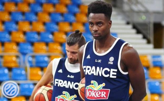 Livio Jean-Charles, con la selección francesa./FFBB