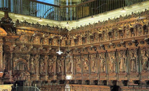 Sillería del coro de la Catedral, una de las partes más visitadas del monumento por su valor artístico.