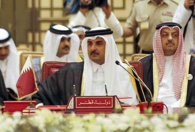 El emir de Catar, Tamin ben Hamad al-Tani . :: afp