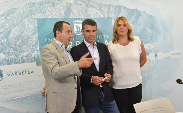 José Luis Ruiz Espejo, José Bernal y Ana Isabel González.