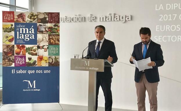 Elías Bendodo, ayer durante la rueda de prensa. PM