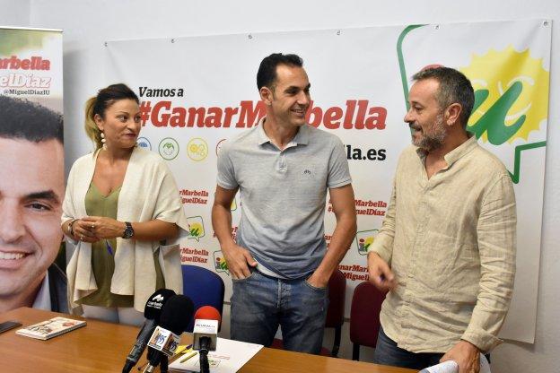 Victoria Morales, Miguel Díaz y José Antonio Castro.