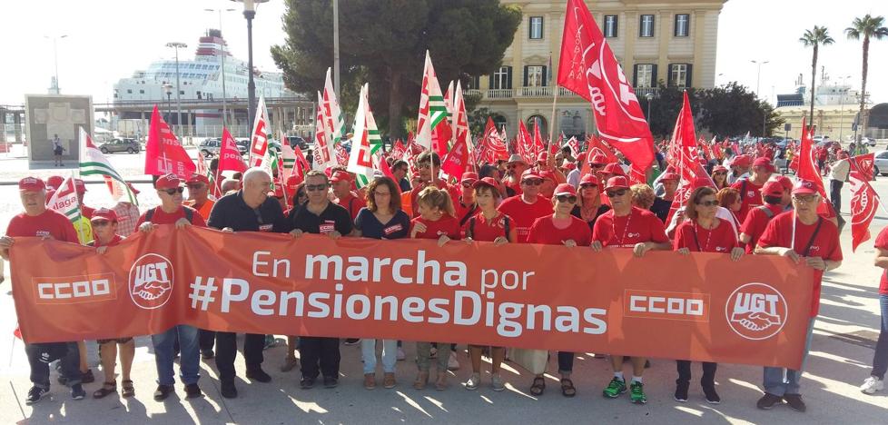 La Marcha por las Pensiones Dignas arranca en Málaga con medio millar de personas