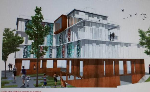 Recreación del edificio, que contará con planta baja más tres. /SUR