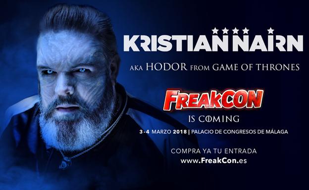 Anuncio con la presencia del actor en la FreakCon.