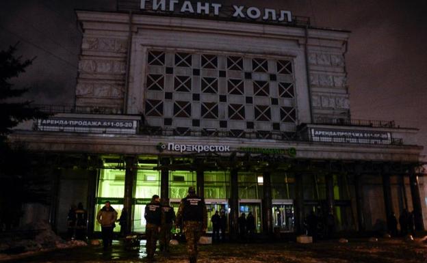 Supermercado de San Petersburgo donde se ha registrado la explosión./Olga Maltseva (Afp)