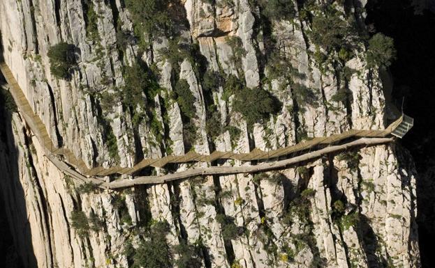 El Caminito del Rey cierra este sábado por desprendimientos de roca tras las lluvias