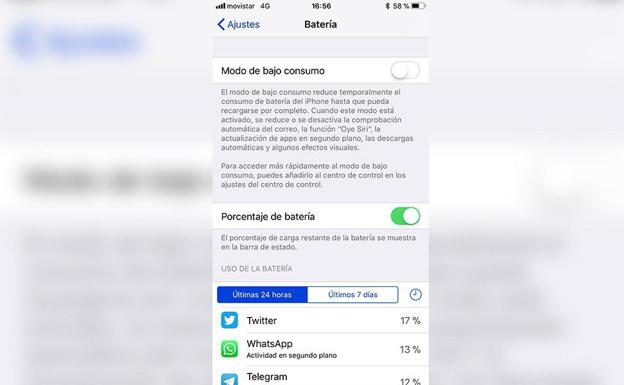 El Modo bajo consumo permite ahorrar batería de forma automática.