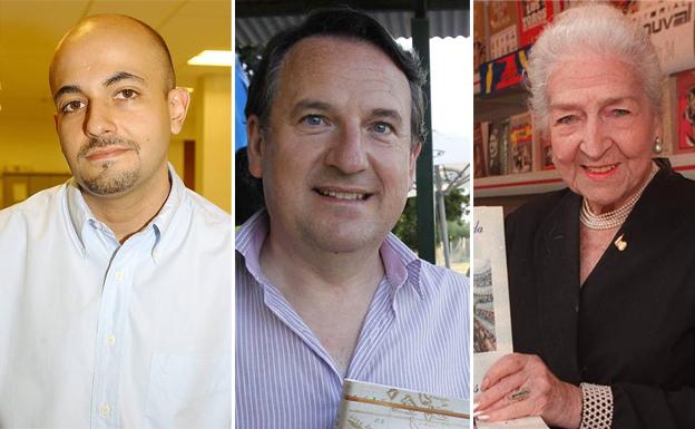 Jesús Hinojosa, Miguel Ruiz y Mari Pepa Estrada, entre los galardonados. /SUR / S.Salas y N. Salas