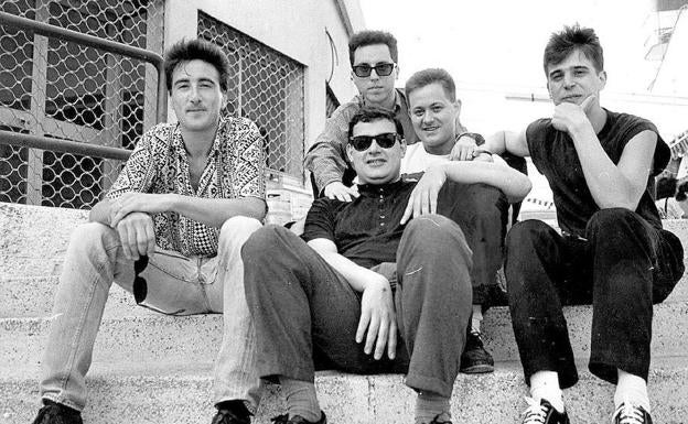 De izq. a dcha., Navas, Texidó (arriba), Gil, Rubio y Ojeda.
