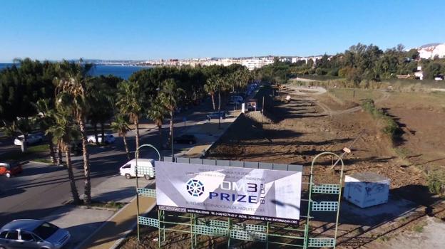 Vista de la parcela en la que se desarrollará el proyecto. :: ch. m.
/