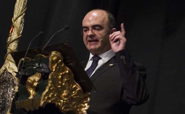 Antonio Guerrero, durante el pregón./
