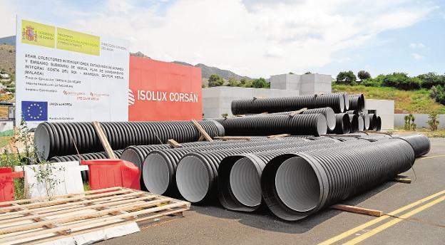 Las obras de la depuradora de Nerja se adjudicaron en 2013 por 23,3 millones. /E. C.