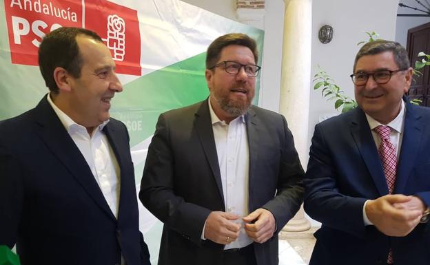Ruiz Espejo, Rodrigo Sánchez y Antonio Moreno. /