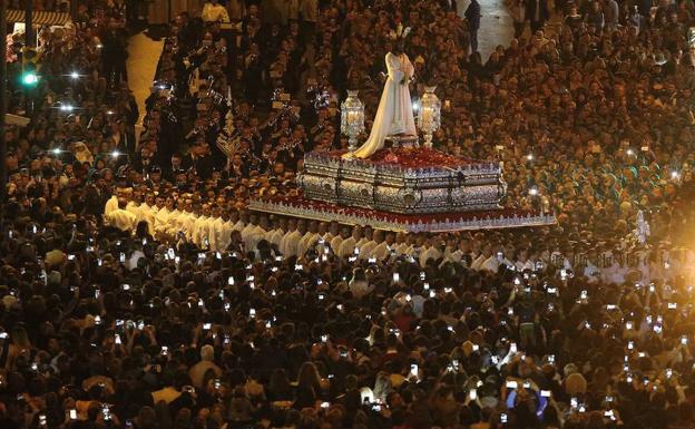 Procesión del Cautivo del año pasado. /Salvador Salas