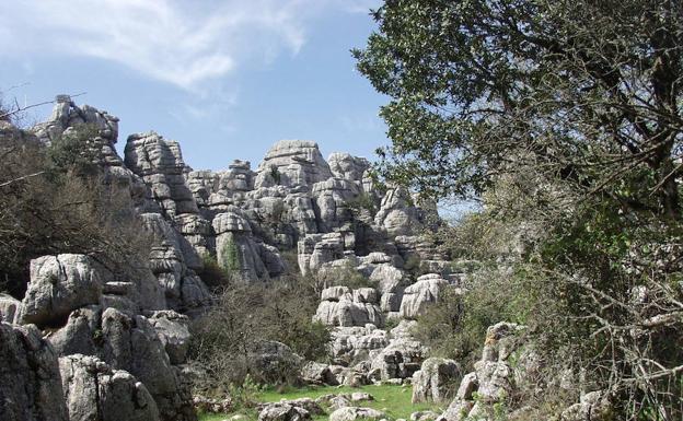 Uno de los rincones del Torcal de Antequera