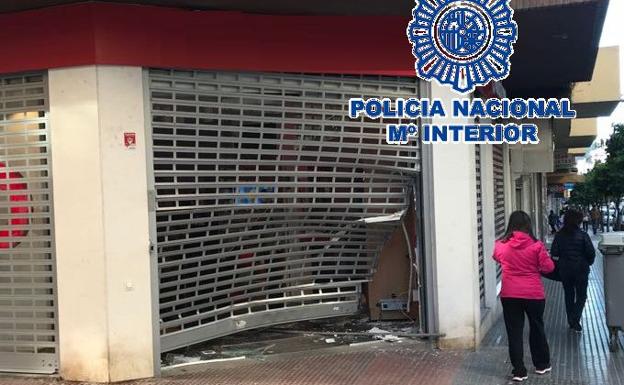Así ha quedado la tienda./Policía Nacional