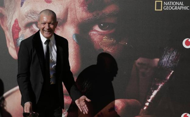 Antonio Banderas, ayer en el preestreno de 'Genius: Picasso'./Ñito Salas