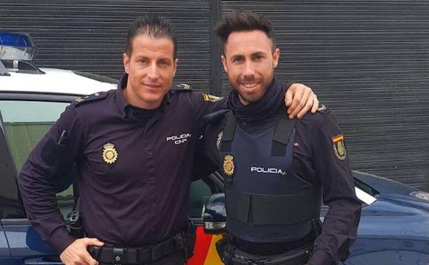 Miguel y Benjamín, en Torremolinos.