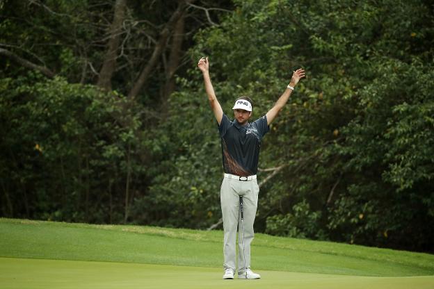 Bubba Watson celebra la victoria en el Mundial Match Play. :: sur/