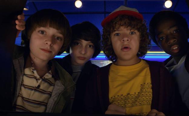 Los protagonistas de la serie 'Stranger Things'./