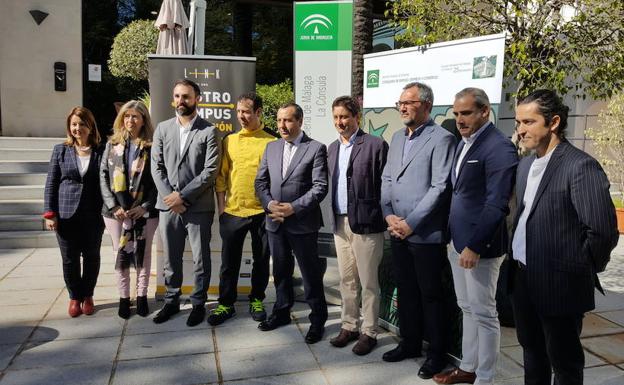Ruiz Espejo, esta mañana, durante la presentación del Gastro Campus organizado por la Universidad de Málaga.