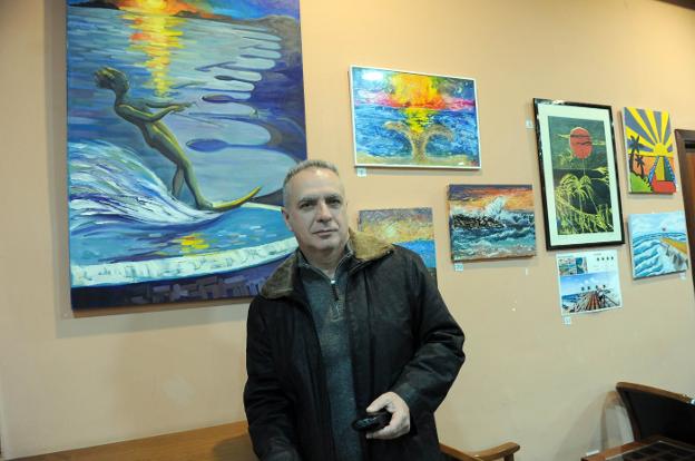José Miguel Lima, ayer, en las instalaciones de la Sociedad Recreativa y Cultural Casino de Marbella, en el Parque de la Alameda./J.-Lanza