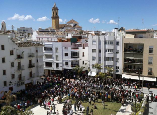 Acto de inauguración de la calle, ayer. :: charo márquez/