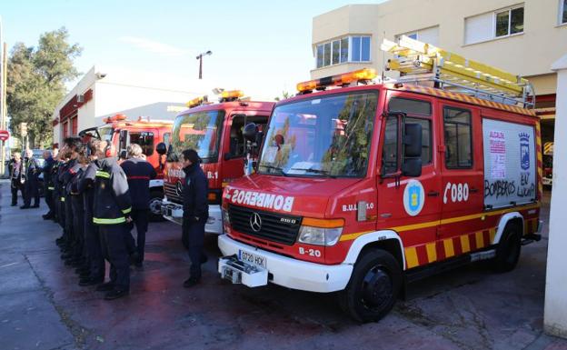 Protesta de los bomberos de Málaga (archivo)./Salvador Salas