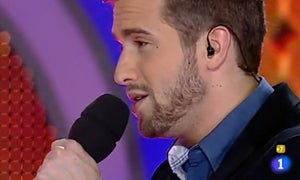 Pablo Alborán, durante su actuación en la gala de TVE. / TVE/