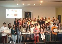 Alumnos de la provincia que han resultado ganadores del rally Matemáticas Sin Fronteras.:: Sandra Laarsen/