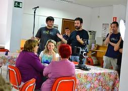 Un momento del rodaje. / F. Griñán/