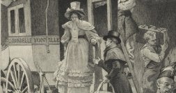 Dibujo a lápiz que ilustraba una edición de la novela. / SUR/
