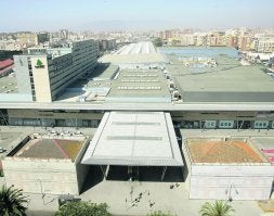 El intercambiador ocupará el subsuelo de los antiguos pabellones. / ANTONIO SALAS/