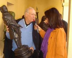 Pepe Gámez acudió a la presentación en el Hospital del Rey. ::
SUR/