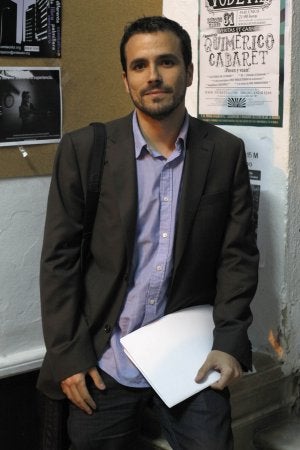Alberto Garzón, ayer en Málaga. :: Álvaro Cabrera/