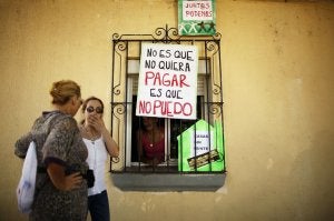 Según las cifras del ámbito judicial, 2.667 familias malagueñas han sido desahuciadas desde 2008. ::
SUR/
