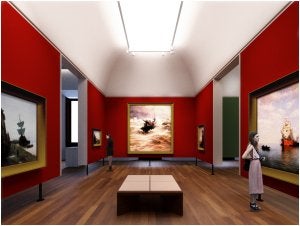 Recreación de los nuevos espacios contemplados para la sección de Bellas Artes del museo. :: SUR/