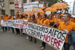 Empleados de Aifos denunciaron impagos. / Álvaro Cabrera/