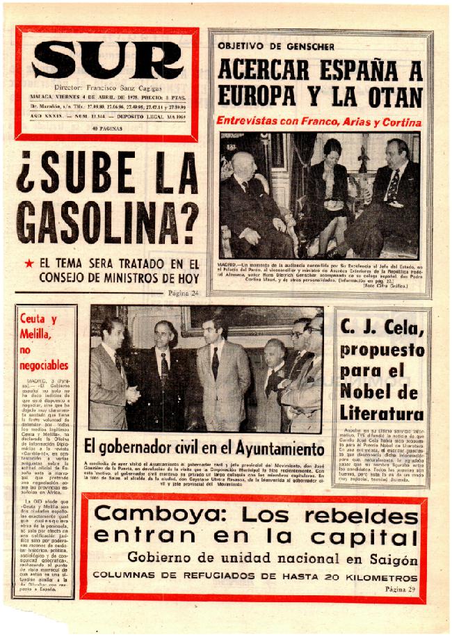 SUR hace 50 años en 1975