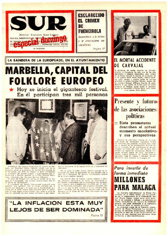 SUR hace 50 años en 1975