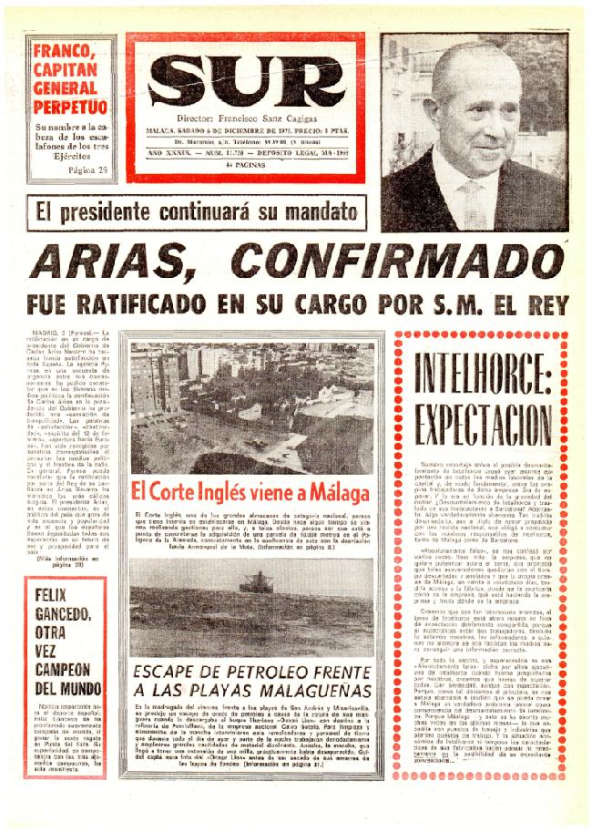 SUR hace 50 años en 1975