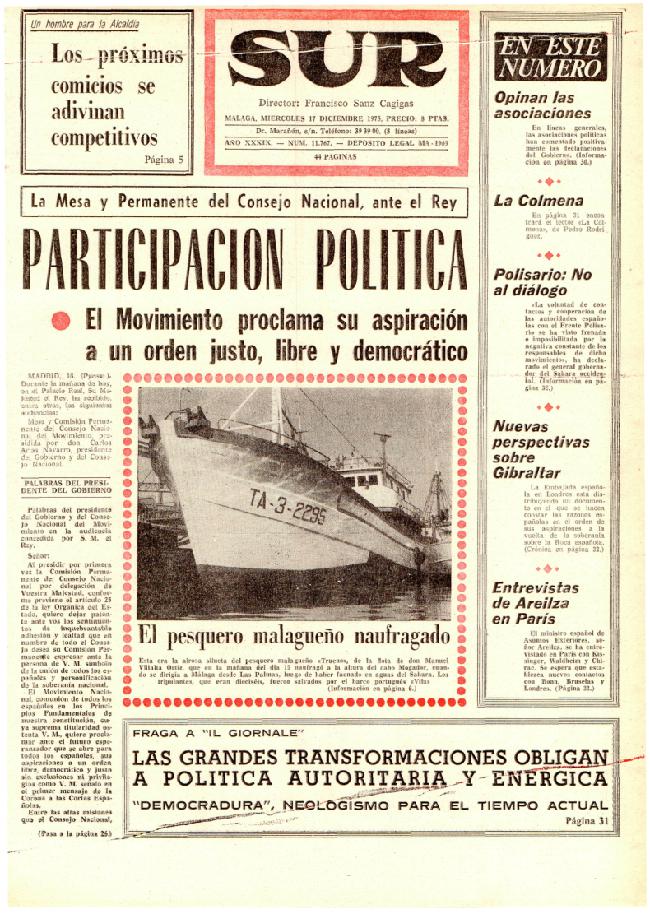SUR hace 50 años en 1975