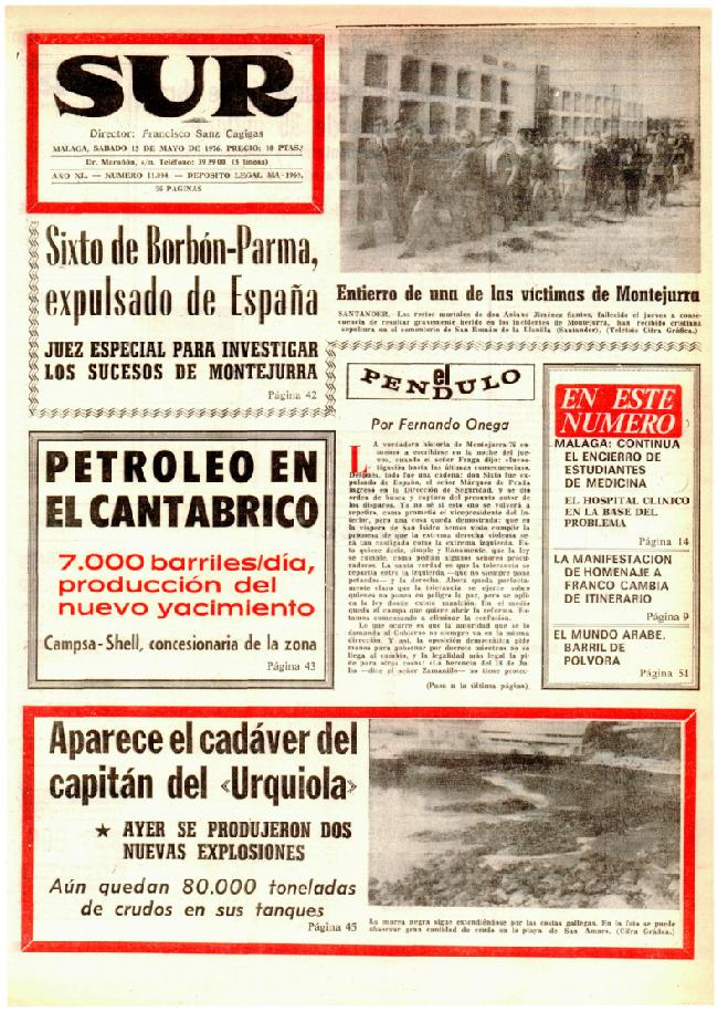 SUR hace 50 años en 1976