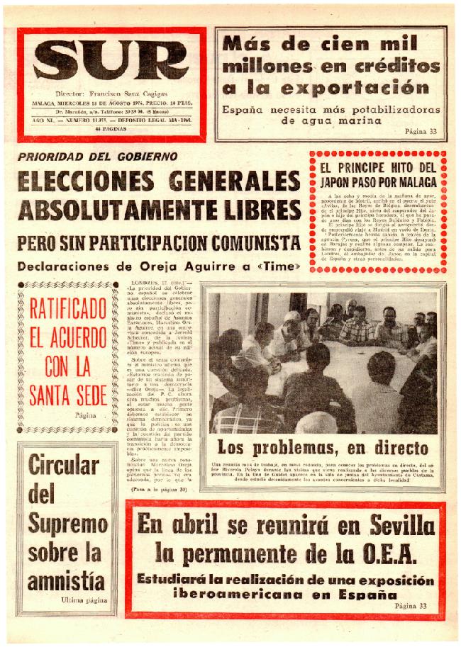 SUR hace 50 años en 1976