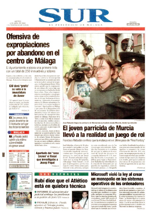 SUR hace 25 años en 2000