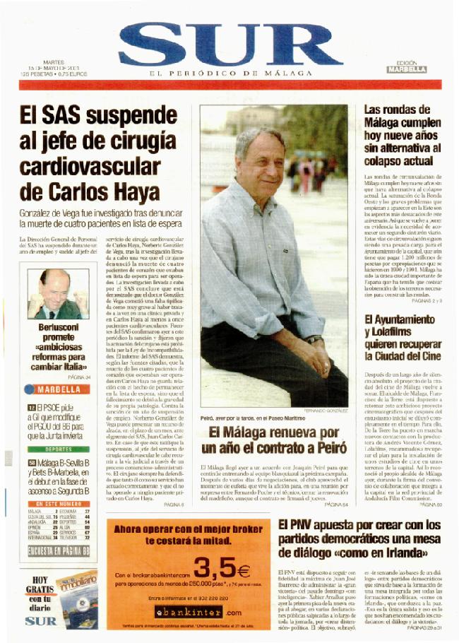 SUR hace 25 años en 2001