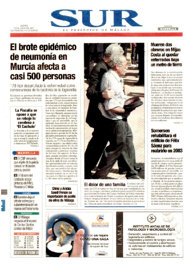 SUR hace 25 años en 2001